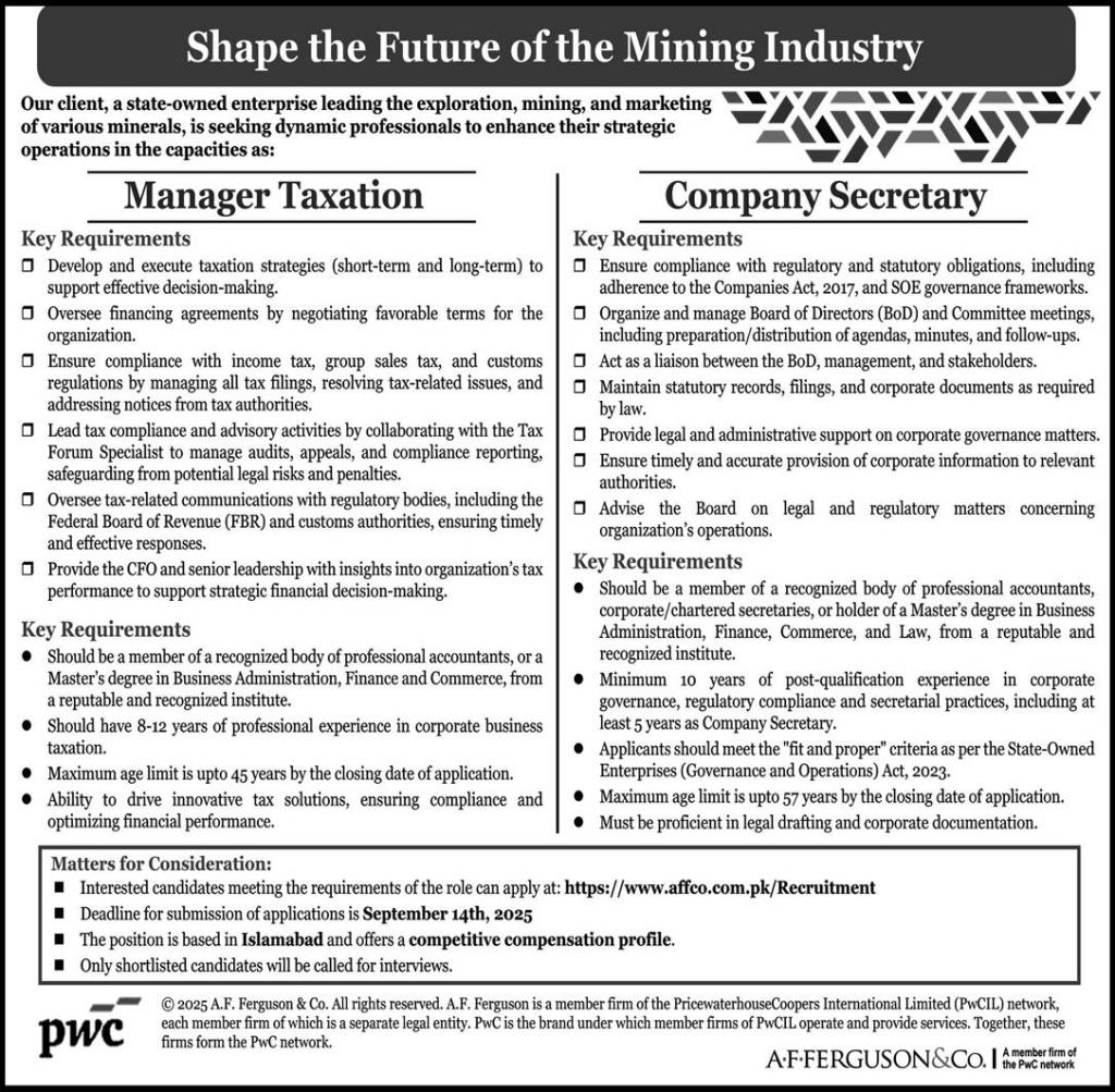 Jobs in PWC
